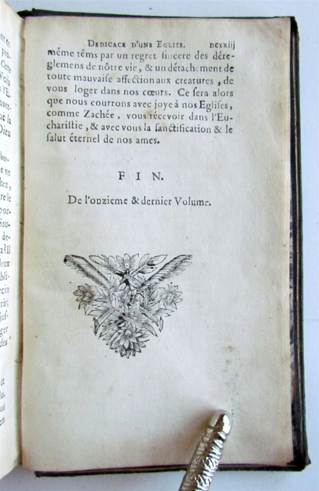 1694 L'ANNEE CHRETIENNE MASSES in FRENCH & LATIN ANTIQUE ARMORIAL BINDING vol.11