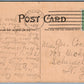 POTSDAM NY MARKET STREET 1911 ANTIQUE POSTCARD