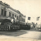 PASADENA CA STREET PARADE ANTIQUE REAL PHOTO POSTCARD RPPC w/ AMERICAN FLAGS