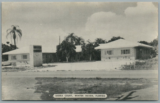 WINTER HAVEN FL SIERRA COURT VINTAGE POSTCARD