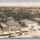 COLUMBIA CITY IND BIRDS EYE STREET VIEW SIGNS ANTIQUE REAL PHOTO POSTCARD RPPC