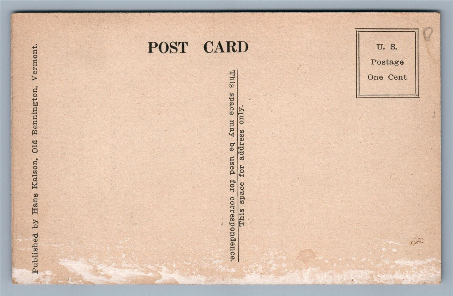 GENERAL STARK ANTIQUE POSTCARD