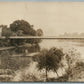 FRANKLIN OH BIG MIAMI BRIDGE ANTIQUE REAL PHOTO POSTCARD RPPC