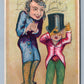 JAMESTOWN NY WARNER CITY HATTER ADVERTISING ANTIQUE VICTORIAN TRADE CARD JUDAICA