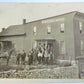 RPPC ANTIQUE REAL PHOTO POSTCARD RIVERSIDE HOTEL horse carriage UNKNOWN TOWN