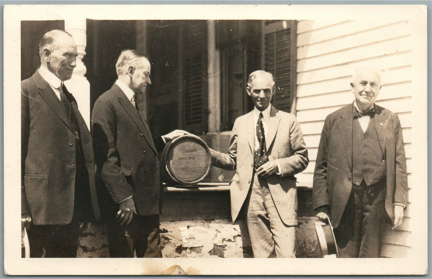 PRESIDENT CALVIN COOLIDGE ANTIQUE REAL PHOTO POSTCARD RPPC