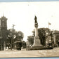 BATTLE CREEK MI MONUMENT SQUARE ANTIQUE REAL PHOTO POSTCARD RPPC