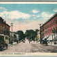 MASSENA NY MAIN STREET ANTIQUE POSTCARD