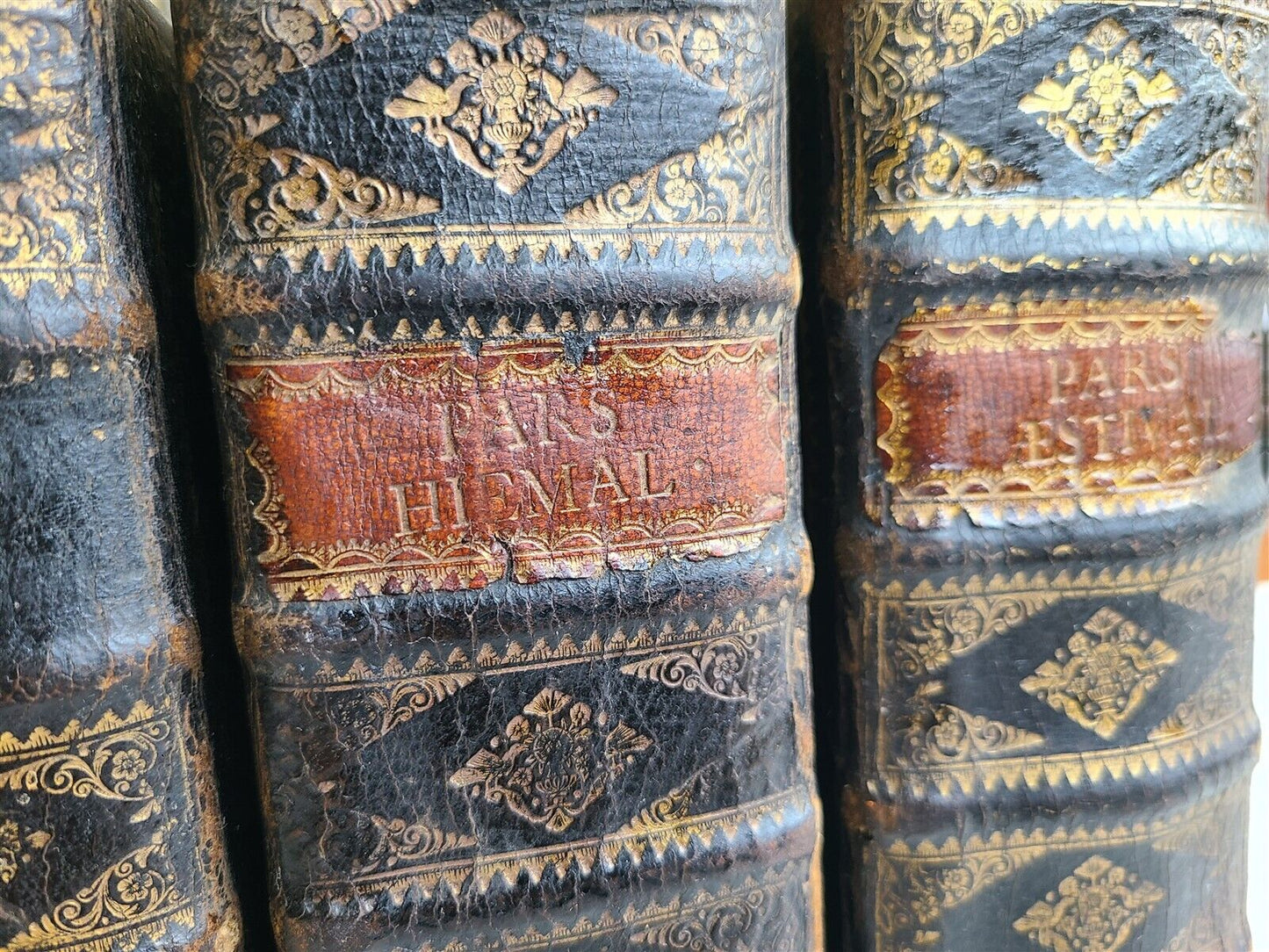 1675 BREVARIUM ROMANUM 3 volumes antique