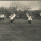 BOYS MILITARY EXERCISES ANTIQUE REAL PHOTO POSTCARD RPPC