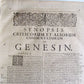 1678 BIBLE COMMENTARY by MATHEO POLO antique PIGSKIN BOUND MASSIVE FOLIO v. I