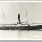 SS POWHOTAN STEAMBOAT VINTAGE REAL PHOTO POSTCARD RPPC