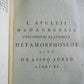 1788 LUCII APULEJI MADAURENSIS PLATONICI PHILOSOPHI OPERA VELLUM ANTIQUE