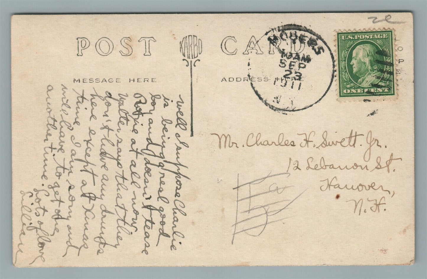 MOOERS NY CHAMPLAIN STREET ANTIQUE REAL PHOTO POSTCARD RPPC