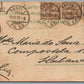 SWITZERLAND UNTERMALDEN ANTIQUE POSTCARD w/ STAMPS