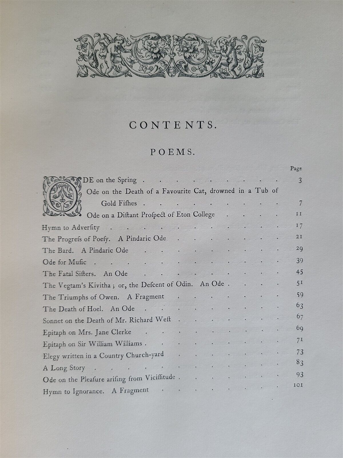 1879 POEMS & LETTERS by THOMAS GRAY antique Illustrated w/tipped-in photo plates