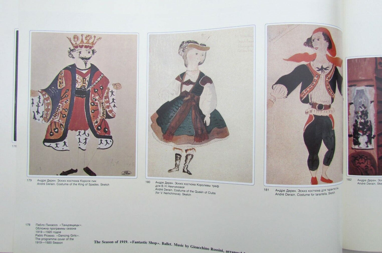 RUSSIAN SEASONS IN PARIS 1908-1929 SKETCHES OF SCENERY & COSTUMES ART ALBUM