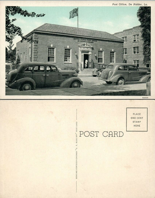 POST OFFICE DE RIDDER LA VINTAGE POSTCARD