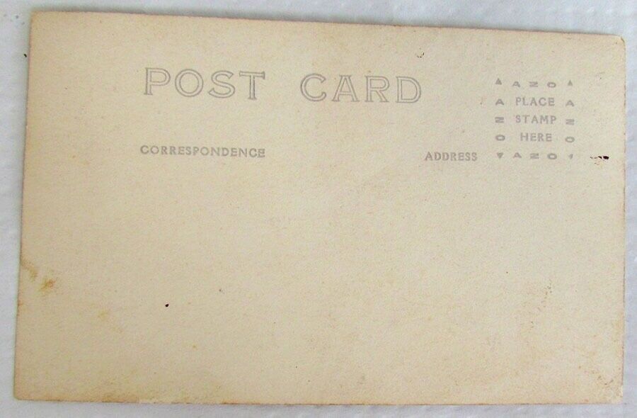 US TOWN STREET VIEW RPPC ANTIQUE REAL PHOTO POSTCARD