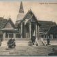 THAILAND BANGKOK PAGODA WATH RATCHABOPIT ANTIQUE POSTCARD