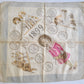 1899 SCARF w/ GIRL ANIMAL TRAINER $ CALENDAR antique