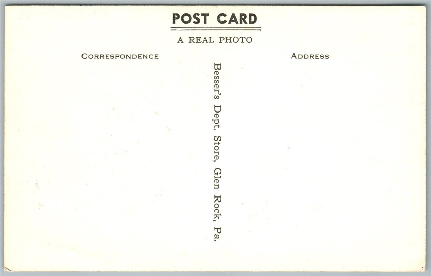 BESSERVILLE GLEN ROCK PA EXAGGERATED RABBIT HUNTING VINTAGE POSTCARD