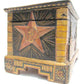 1954 RUSSIAN PROPAGANDA AMAZING STRAW MARQUETRY INLAID BOX folk art VINTAGE