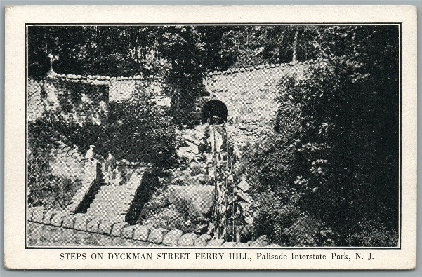 PALISADE INTERSTATE PARK NJ DYCKMAN STREET FERRY HILL ANTIQUE POSTCARD