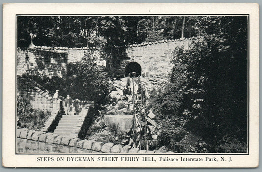 PALISADE INTERSTATE PARK NJ DYCKMAN STREET FERRY HILL ANTIQUE POSTCARD