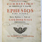 1715-1731 2 VOLUMES Commentarius in Epistolae ad Ephesios antique VELLUM Latin