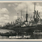 MOMBASA PORT SHIPS ANTIQUE REAL PHOTO RPPC