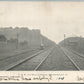 ELIZABETHTOWN PA RAILROAD CUT WEST OF STATION ANTIQUE POSTCARD