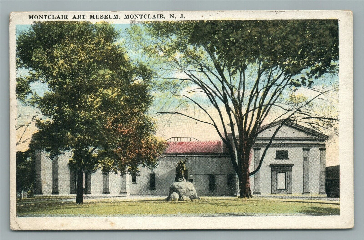 MONTCLAIR NJ ART MUSEUM ANTIQUE POSTCARD