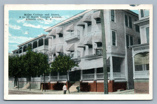 ATLANTIC CITY NJ MILLER COTTAGE NORTH GEORGIA AVENUE ANTIQUE POSTCARD