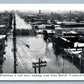 LOUISVILLE KY FLOOD SCENE WIDE BROADWAY ANTIQUE POSTCARD