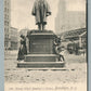 BROOKLYN NY HENRY WARD BEECHER'S STATUE ANTIQUE POSTCARD