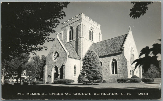 BETHLEHEM NH IVIE MEMORIAL CHURCH VINTAGE REAL PHOTO POSTCARD RPPC