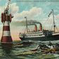 REICHS-POST-DAMPFER GROSSER KURFUST ship ANTIQUE POSTCARD