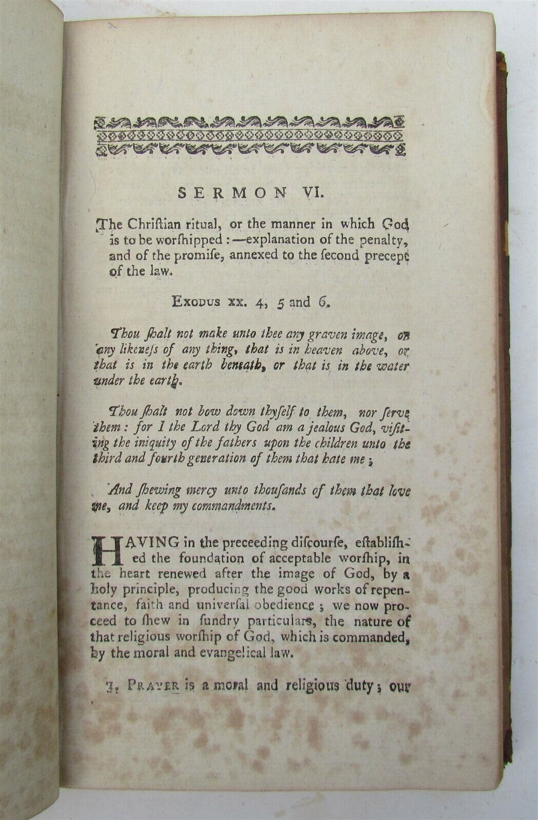 1795 SERMONS on MORAL LAW by DAVID MccLURE antique HARTFOD AMERICANA