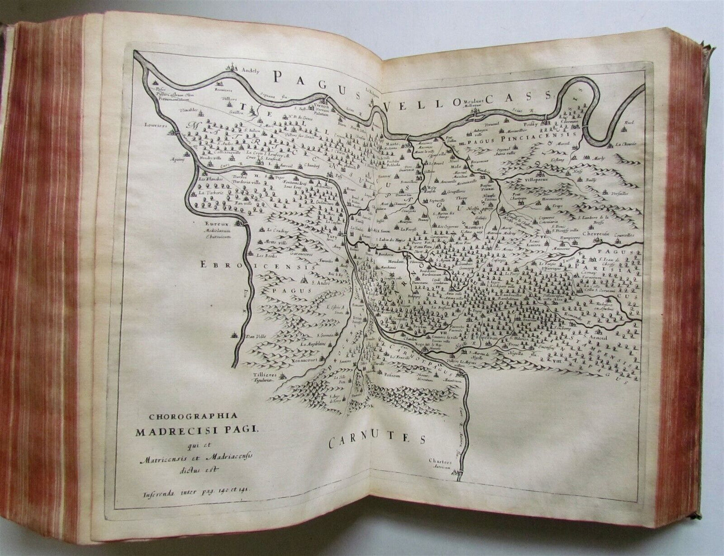 1654 HISTORY FRANCE D. BLONDEL Genealogiae Francicae VELLUM antique FOLIO MAPS