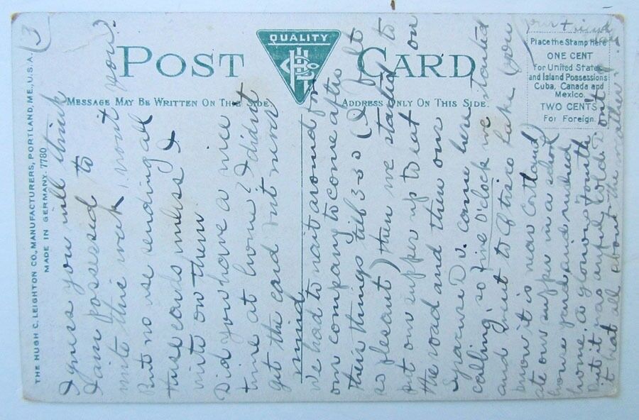 VINTAGE POSTCARD AUBURN NY GENESSE STREET NEW YORK