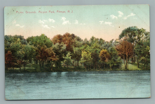 PITMAN NJ ALCYON PARK ANTIQUE POSTCARD