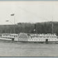 SAGADAHOC STEAMBOAT VINTAGE REAL PHOTO POSTCARD RPPC