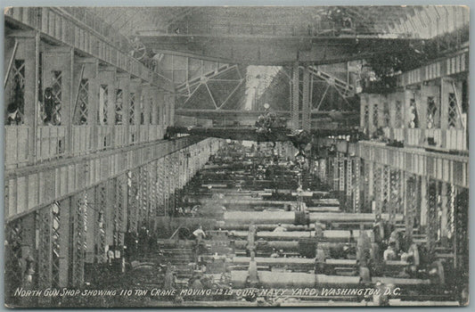 NORTH GUN SHOP NAVY YARD WASHINGTON DC ANTIQUE POSTCARD