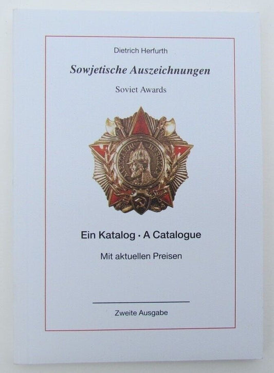 RUSSIAN SOVIET AWARDS GERMAN ILLUSTRATED PRICED CATALOG