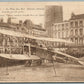 CAPTURED GERMAN AIRPLANE in FRANCE DUNKERQUE WWI ERA ANTIQUE POSTCARD DUNKIRK