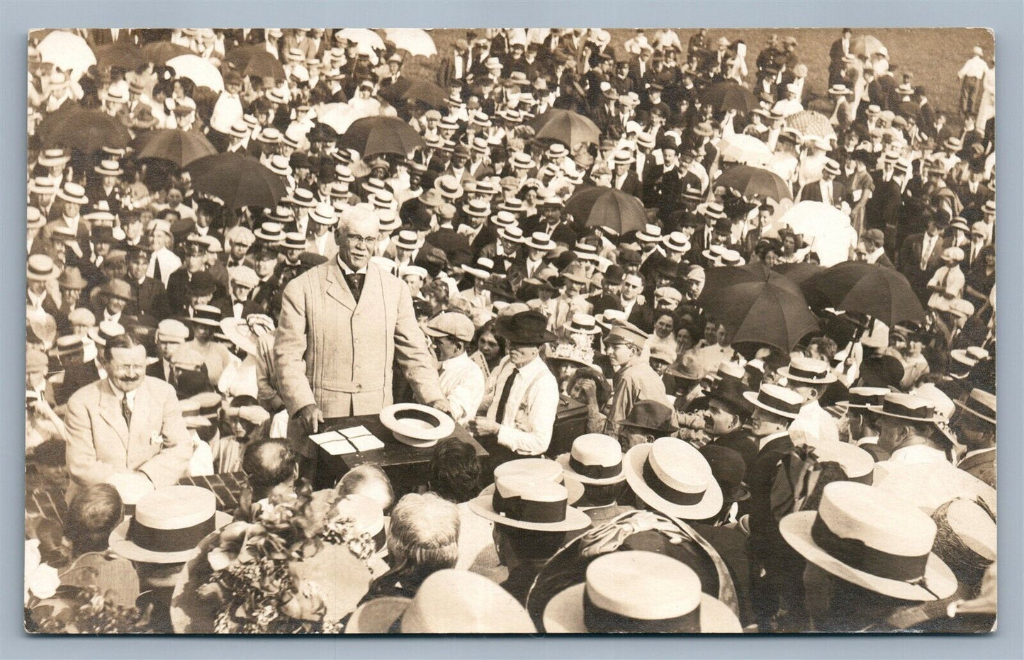 POLITICAL THEME ANTIQUE REAL PHOTO POSTCARD RPPC montage collage
