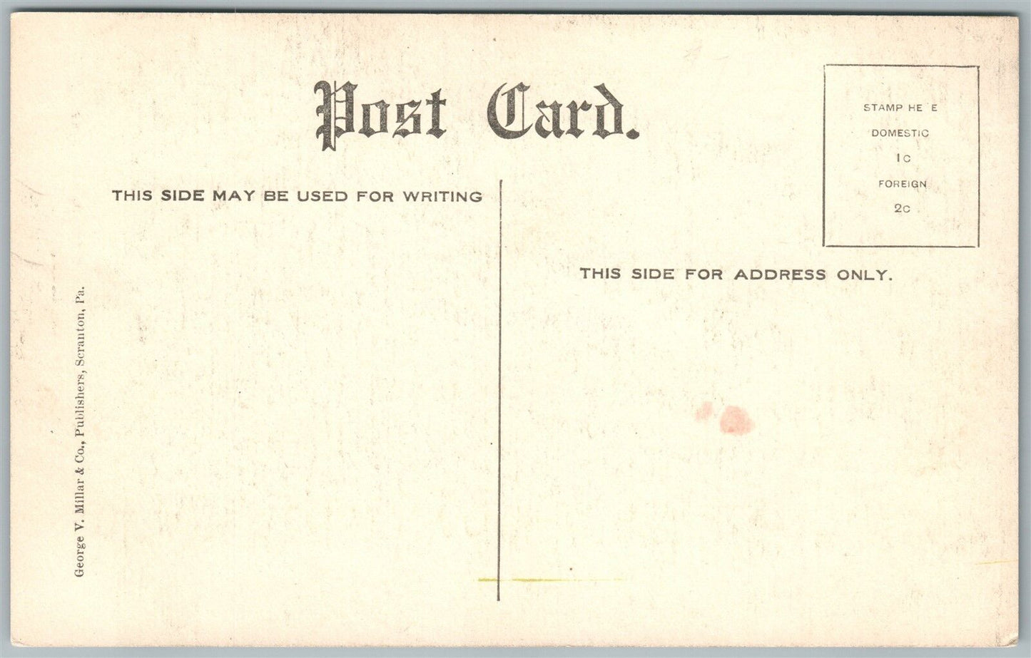WASHINGTON NJ EAST WASHINGTON AVENUE ANTIQUE POSTCARD