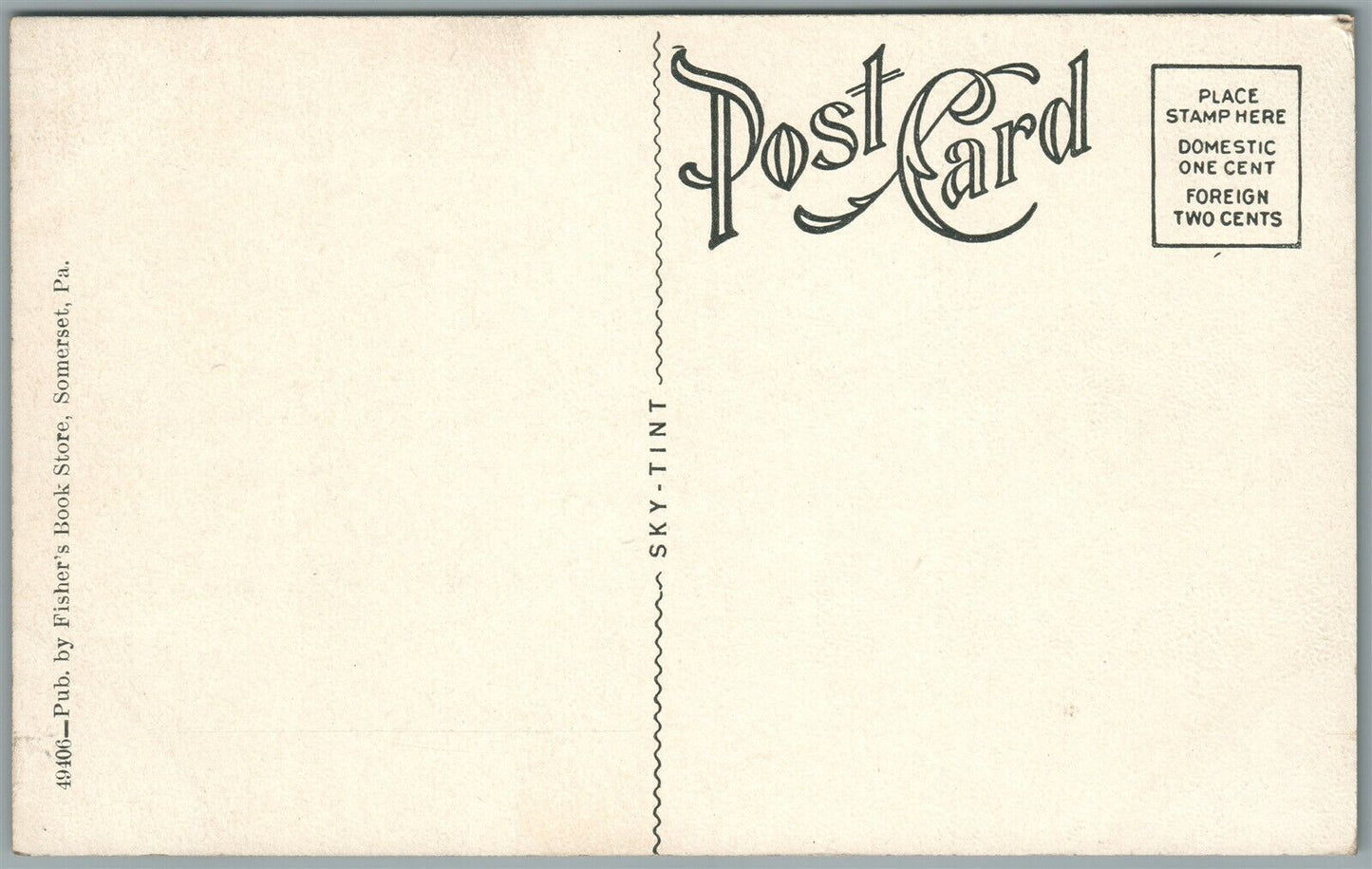 BERLIN PA EVAN. LUTHERAN CHURCH ANTIQUE POSTCARD