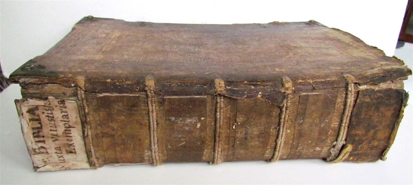 1566 BIBLE ILLUSTRATED by JOST AMMAN antique RARE Sigismund Feierabend FOLIO